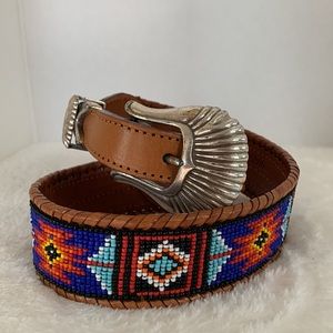 Vintage Southwestern leather belt